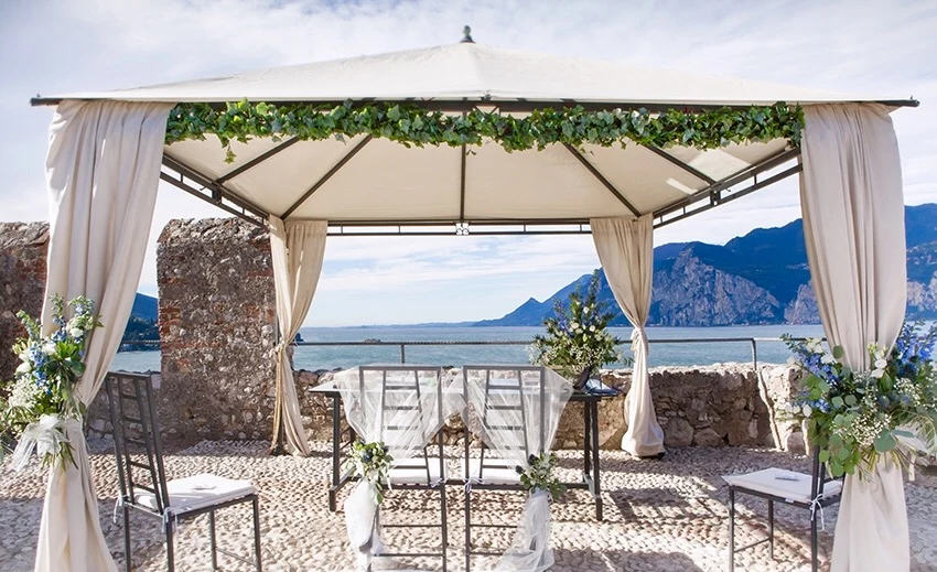 Hochzeitslocation mit Terrasse in Malcesine am Gardasee